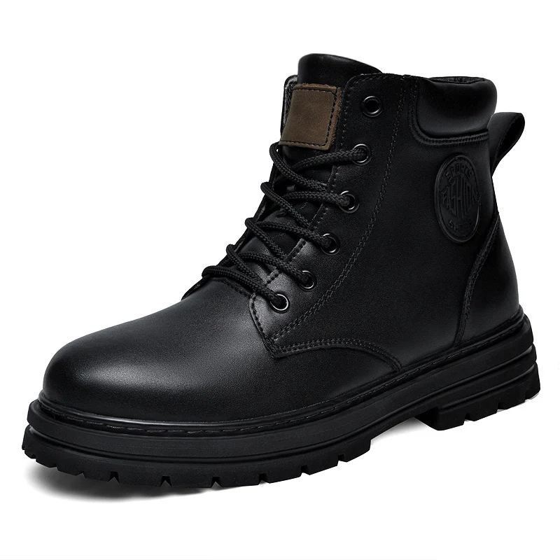 Suede Ankle Boot - 빅 사이즈 49 50 겨울 블랙