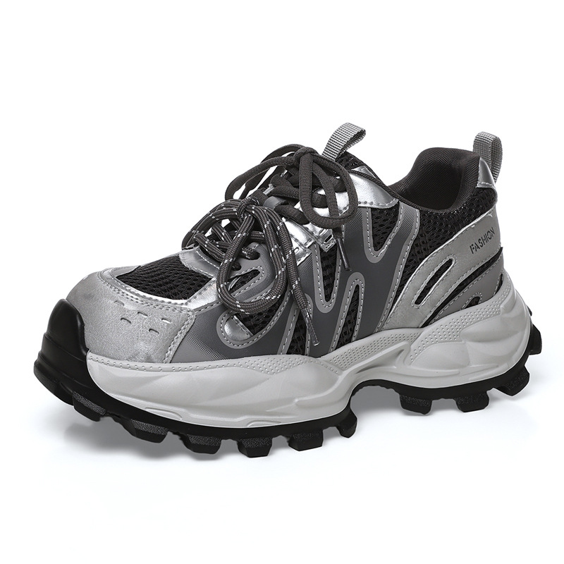 Women'S Shoes For Tennis - 메쉬 청키 스니커즈 여성 통기성 플랫폼