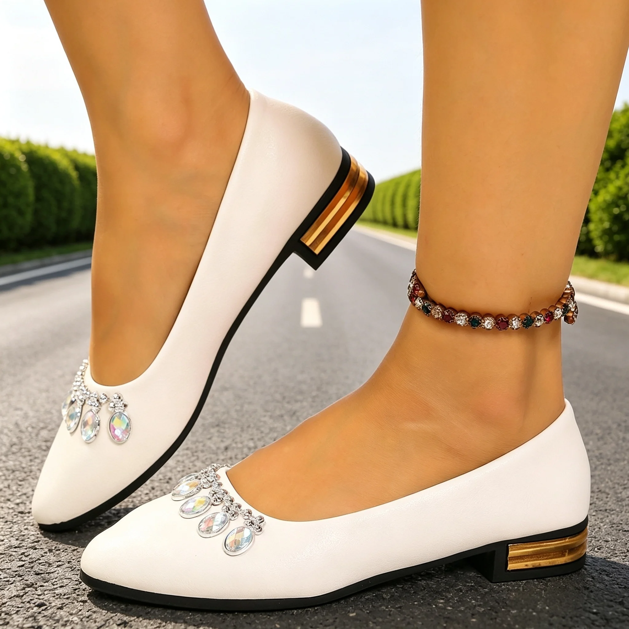 Shoes For Women Flats - 여성 플랫 포인티드 토 발레 슈즈