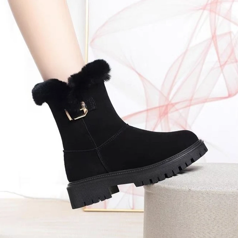Women'S Shoes Trending 2025 - 솔리드 컬러 여성용 신발 스웨이드 블랙