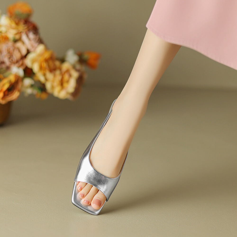 편안한 소프트 인솔 메탈릭 키튼 힐 뮬 여성용 백리스  - Mule Slip On 리뷰 및 가격