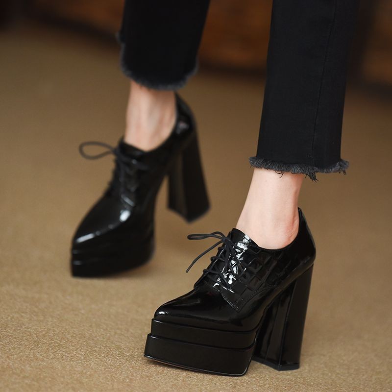 뾰족코 스트랩 하이힐 여성용 2025 봄 신상 에나멜  - Patent Leather Pump 리뷰 및 가격