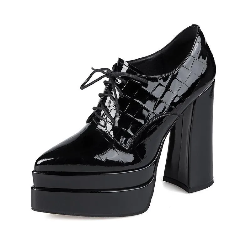 뾰족코 스트랩 하이힐 여성용 2025 봄 신상 에나멜  - Patent Leather Pump 리뷰 및 가격