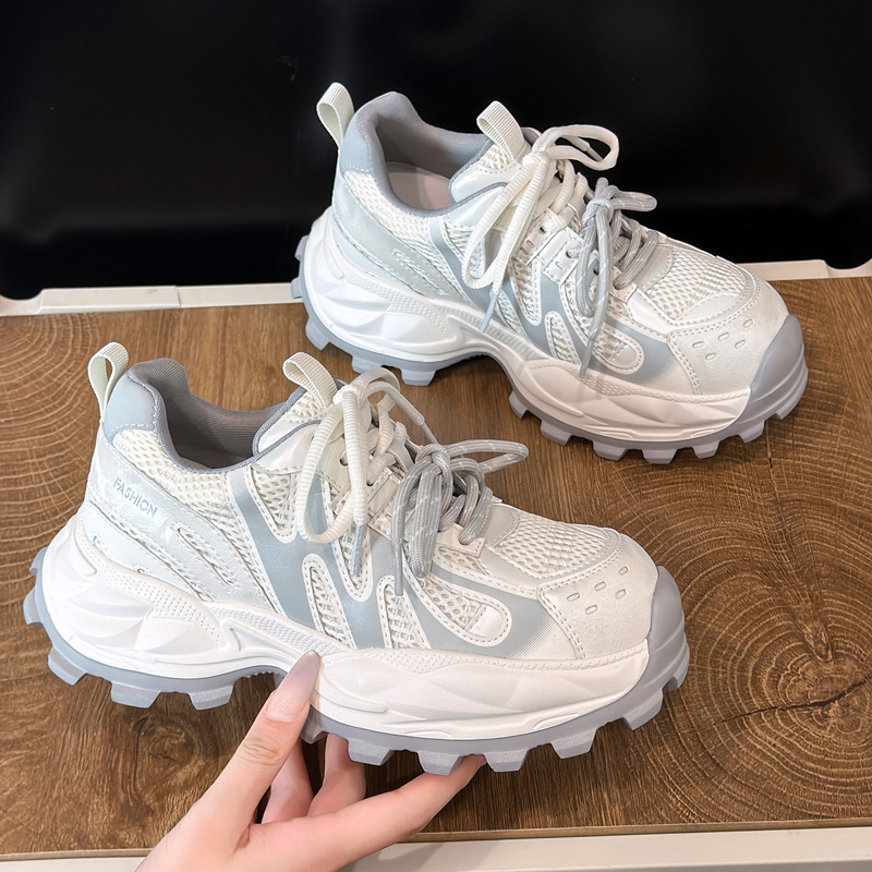 메쉬 청키 스니커즈 여성 통기성 플랫폼 슈즈 여성용 가 - Women'S Shoes For Tennis 리뷰 및 가격