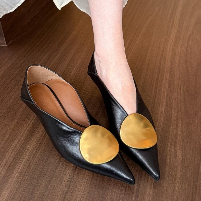 2025 봄 여름 포인티드 토 슬립온 여성 플랫 슈즈  - Shoes For Women Flats 리뷰 및 가격