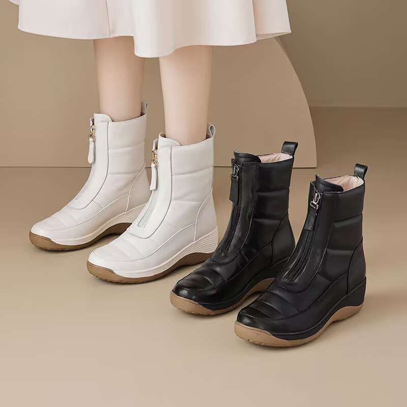 부티 라운드 토 방수 지퍼 여성용 스노우 부츠 플랫폼  - Women'S Shoes Trending 2025 리뷰 및 가격