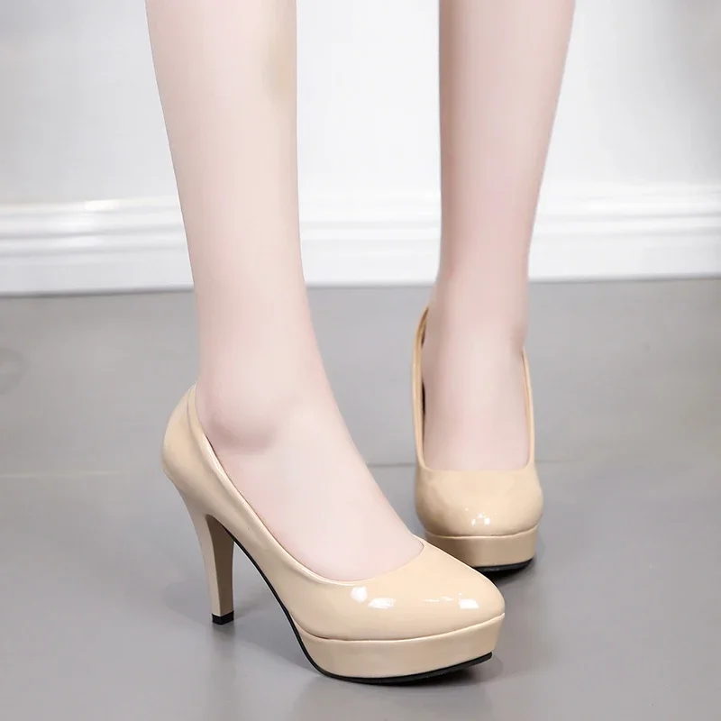 2025년 신상 한국판 여성 하이힐 얇은 굽 얕은 굽  - Women Shoes Waterproof 리뷰 및 가격