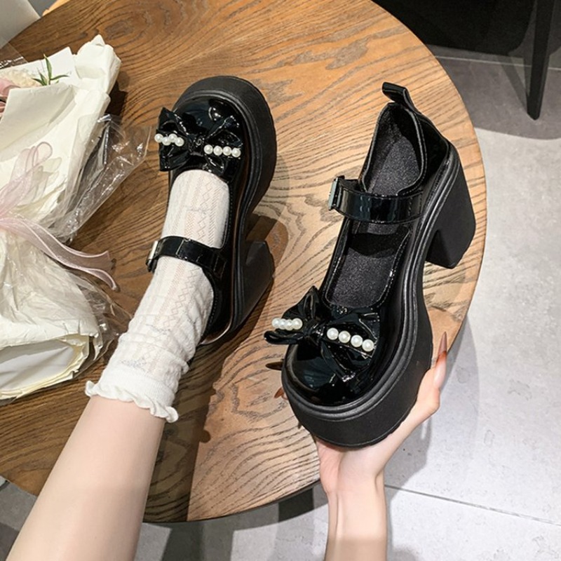 2026 로리타 슈즈 블랙 슈퍼 하이힐 메리 제인 슈즈 - Women'S Shoes Veja 리뷰 및 가격