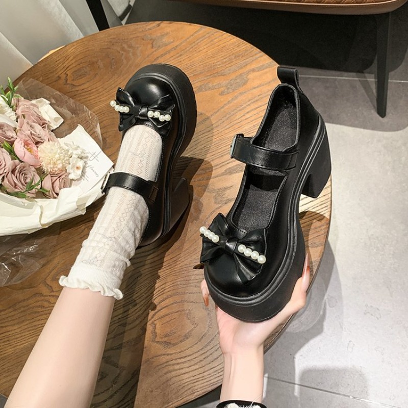 2026 로리타 슈즈 블랙 슈퍼 하이힐 메리 제인 슈즈 - Women'S Shoes Veja 리뷰 및 가격