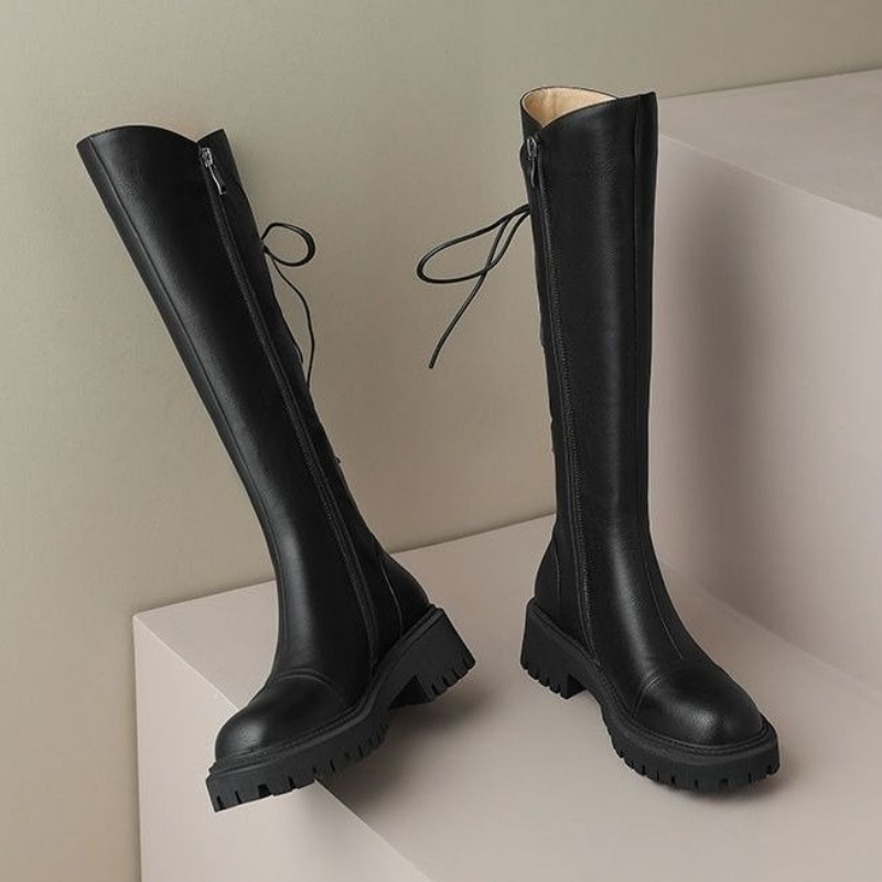 브라운 가죽 플랫폼 여성 롱부츠 2025 트렌드 신상품 - Women'S Shoes Trending 2025 리뷰 및 가격