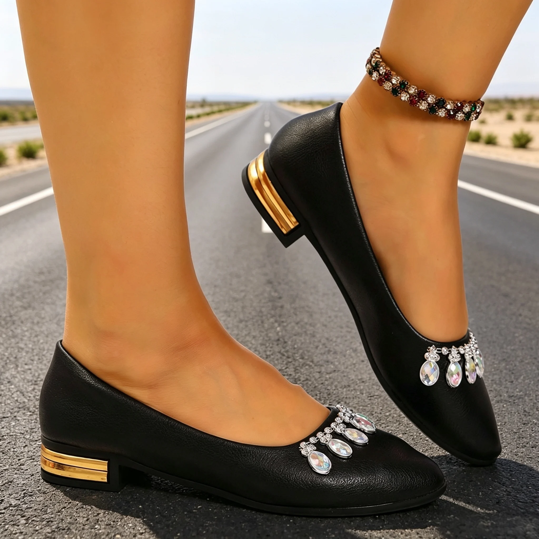 여성 플랫 포인티드 토 발레 슈즈 플러스 사이즈 플랫  - Shoes For Women Flats 리뷰 및 가격