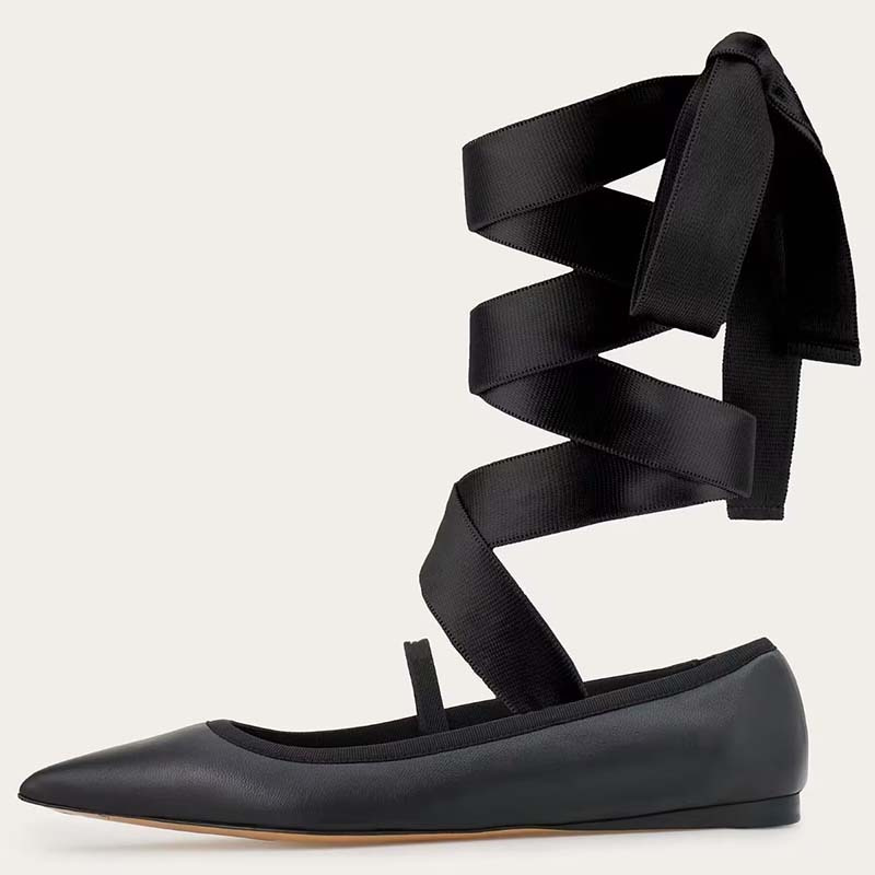 여성 발레 플랫 슈즈 아동 및 성인 발레 포인트 슈즈  - Ribbon Tie Heel 리뷰 및 가격
