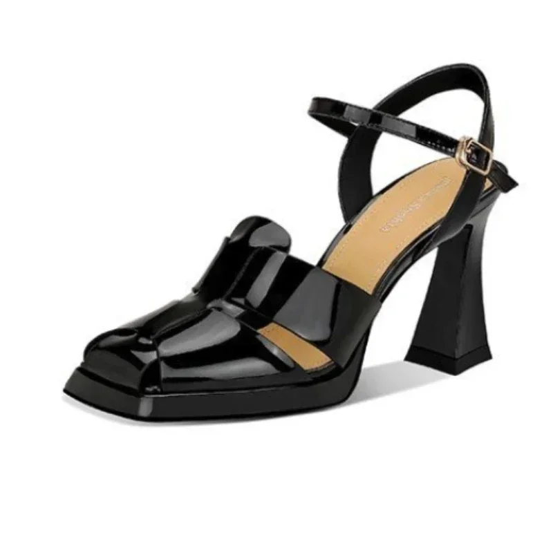 여성용 하이힐 샌들 패션 특허 가죽 로마 샌들 섹시한  - Women'S Shoes Veja 리뷰 및 가격