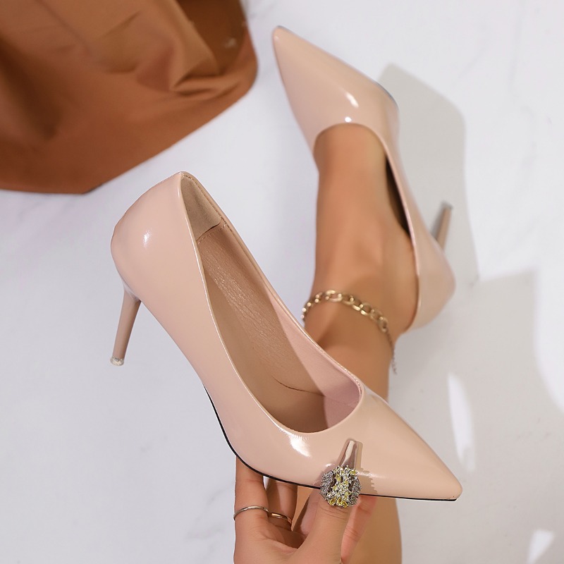 페이턴트 레더 누드 하이힐 여성 플러스 사이즈 포인티드 - Patent Leather Pump 리뷰 및 가격