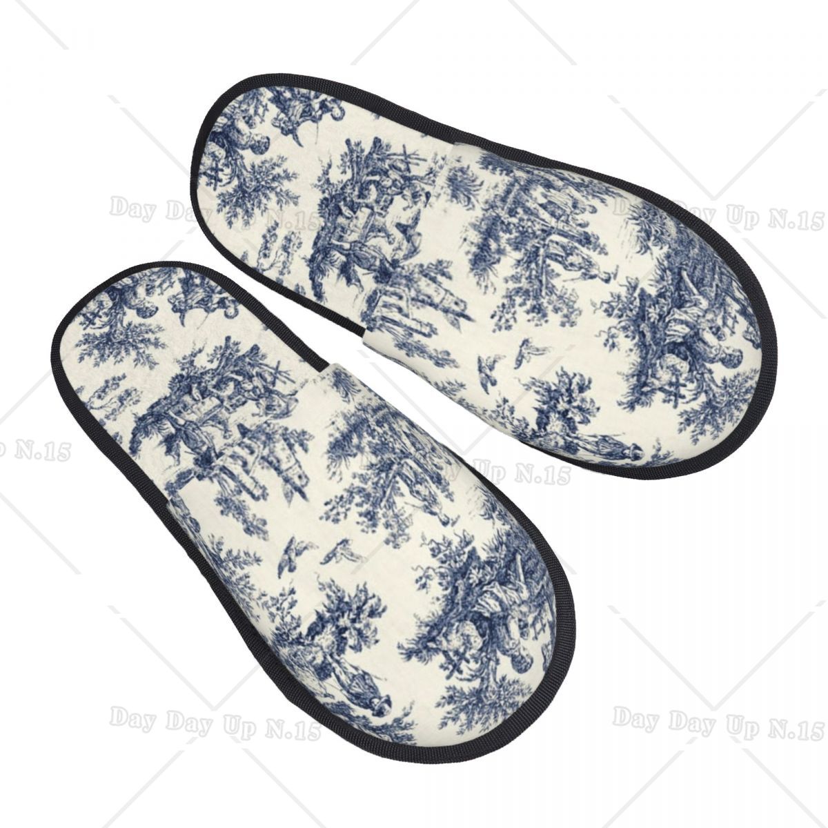 여성용 편안한 스커프 메모리 폼 슬리퍼, 빈티지 토일  - Women'S Shoes Navy Blue 리뷰 및 가격
