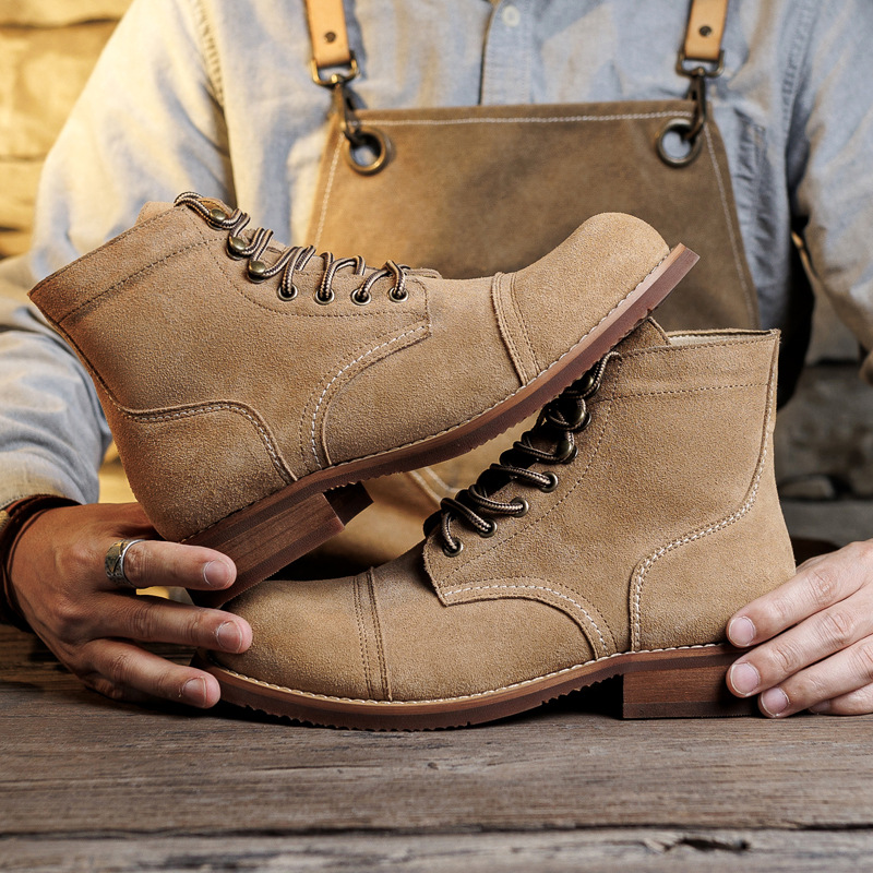 스웨이드 부츠 굿이어웰트드 모터사이클 러기드 헤리티지  - Suede Ankle Boot 리뷰 및 가격